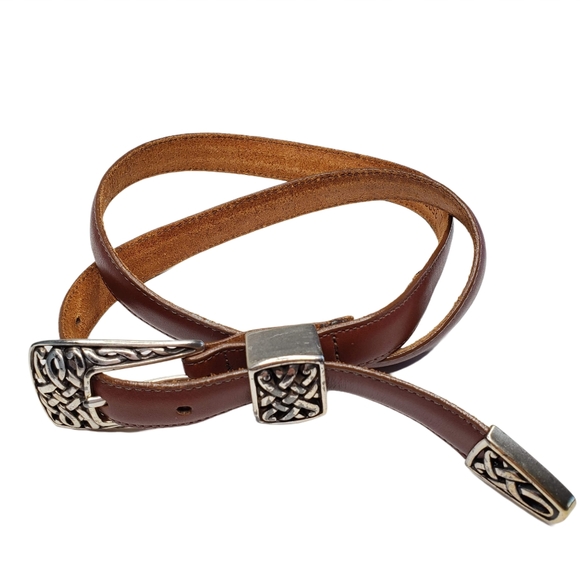 Brighton Accessories - Brighton | Vintage Bohemian Silver Buckle Belt